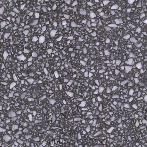 Light Grey Terrazzo Kitchen Tiles Floor