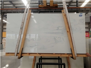 Calacatta White Nano Glass Stone Slab