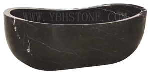 Bianco Carrara White/Polished Marble Bathtub