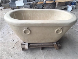 Bianco Carrara White/Polished Marble Bathtub