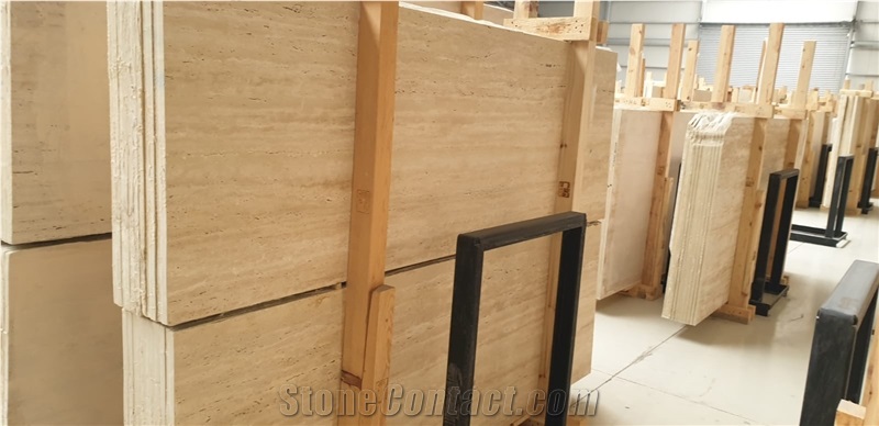 Light Travertine Slabs