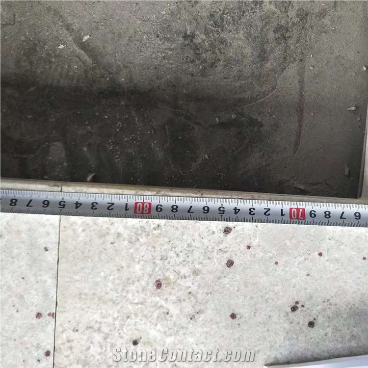 Custom River White Granite Countertop