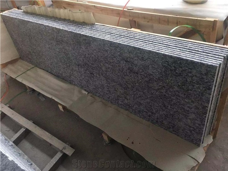 Polished White Wave Granite Steps