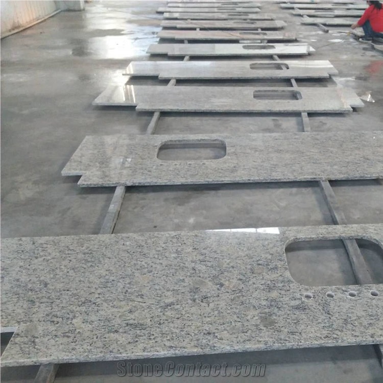 Prefab Polish Purple Granite Kitchen Countertop