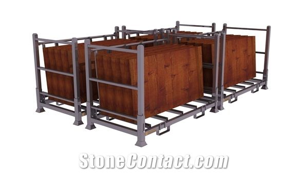 Folding & Stacking Slab/ Stone/ Glass Rack