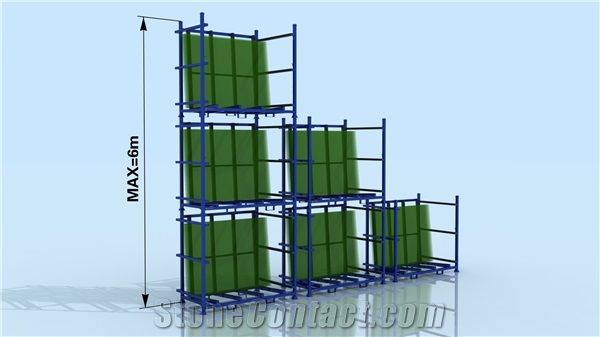 Heavy Loading 9000kg Stacking Stone Rack