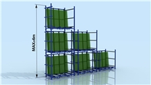 Heavy Loading 9000kg Stacking Stone Rack