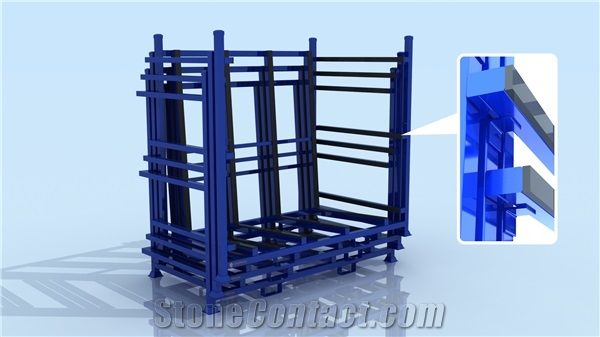 Heavy Loading 9000kg Stacking Stone Rack