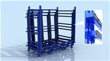 Heavy Loading 9000kg Stacking Stone Rack