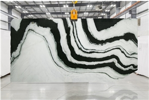 China Panda White Marble Slabs