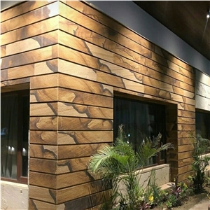 Teak Wood Sandstone Relief