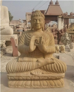Teak Wood Sandstone Relief