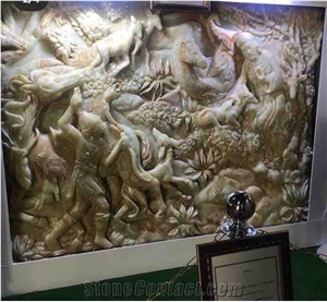 Miniature Stone Tableau Wall Reliefs