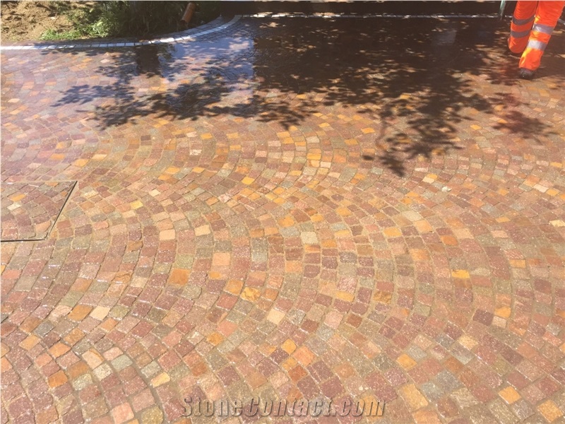 Porphyry Setts Cubes, Cobblestone, Pavers