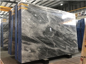 Italian Bardiglio Bluette Grey Marble Countertop