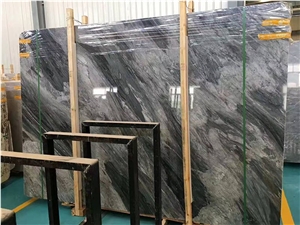 Italian Bardiglio Bluette Grey Marble Countertop