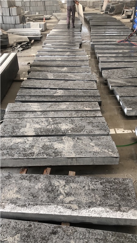 Blue Grey Limestone Steps