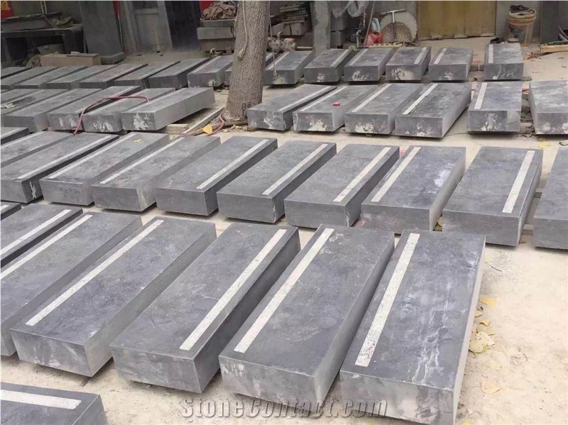 Blue Grey Limestone Steps