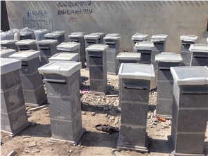 China Blue Limestone Lanterns Stone Mailbox China Blue Limestone Lanterns Stone Mailbox