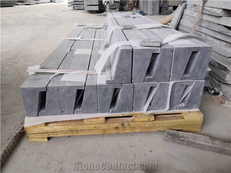 China Blue Limestone Windowtop