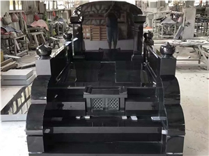 Black Granite Tombstone Style