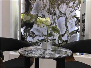 China Ice Jade White Beauty Marble Mosaic Design