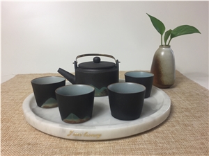 Elizabeth White Marble Handicraft for Tray