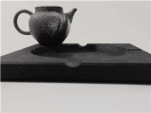 Office Decorative Ashtrays Design Black Granite