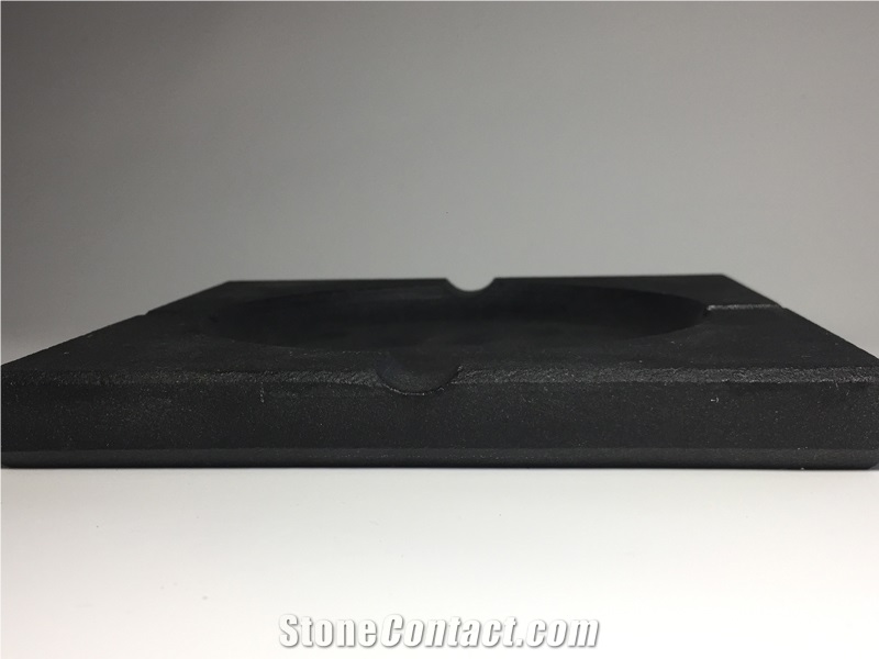 Office Decorative Ashtrays Design Black Granite
