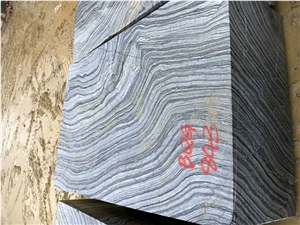 Silver Wave Marble Block