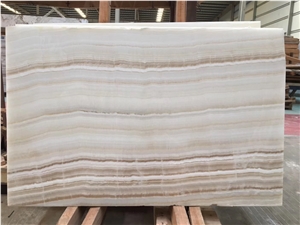 Turkey White Onyx Slabs for Hotel Decoration