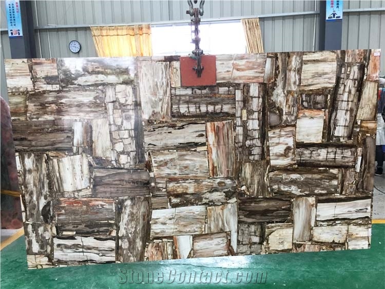 Competitive Price Artificial Petrified Wood Slab