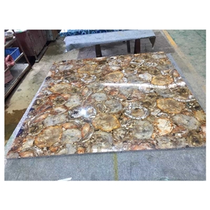 Competitive Price Artificial Petrified Wood Slab