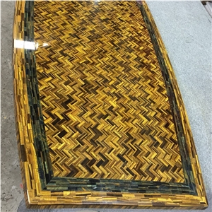 Yellow Tiger Eye Granite Kitchen Countertops