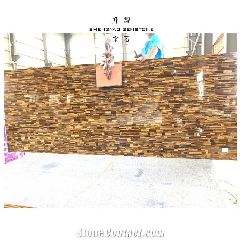 Yellow Tiger Eye Granite Kitchen Countertops