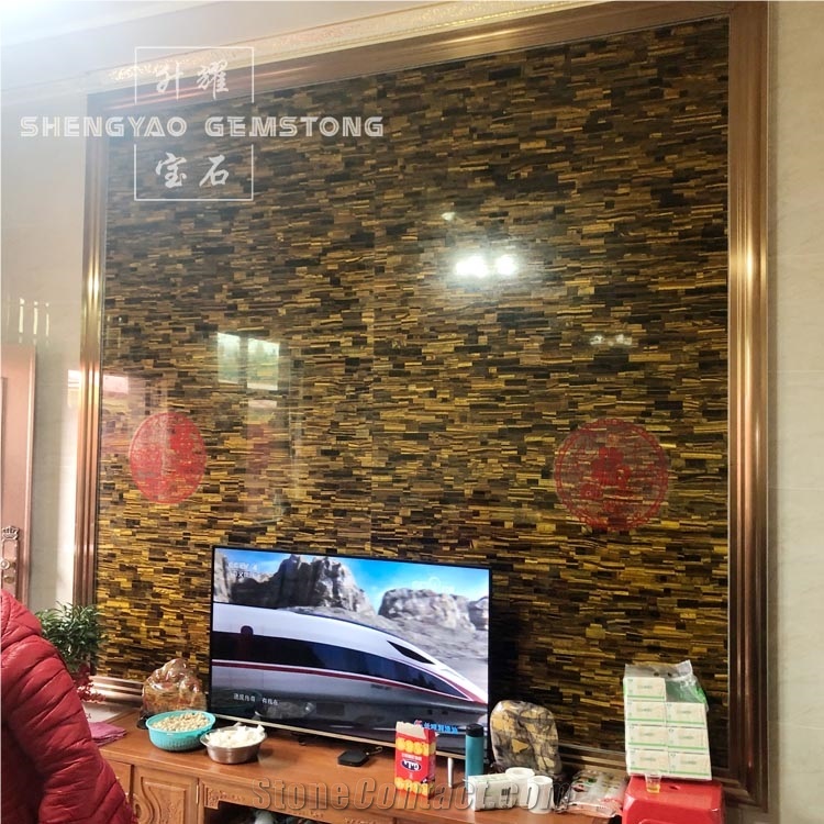 Yellow Tiger Eye Granite Kitchen Countertops