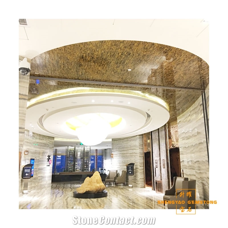 Yellow Tiger Eye Granite Kitchen Countertops