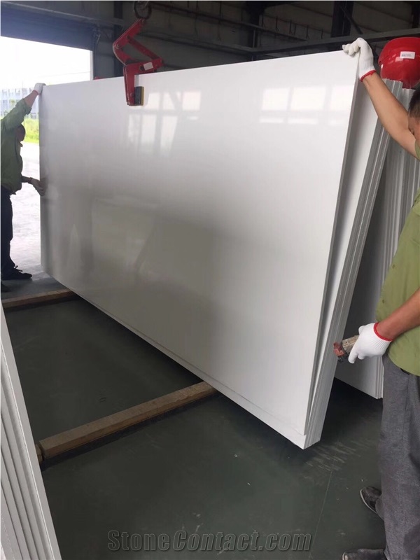 Super White Quartz Slabs