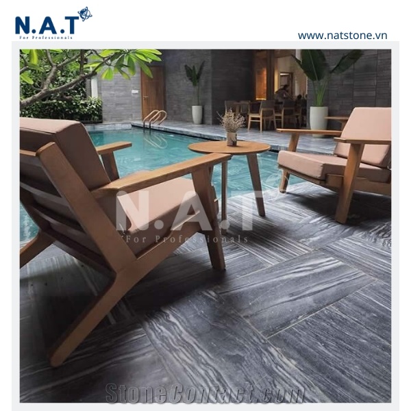 Striped Grey Marble Tiles