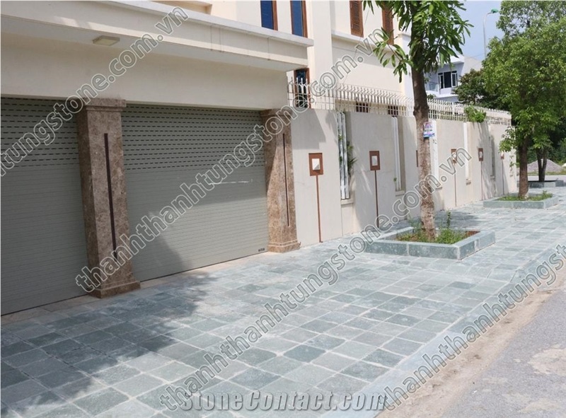 Natural Moss-Green Limestone Tiles Floor