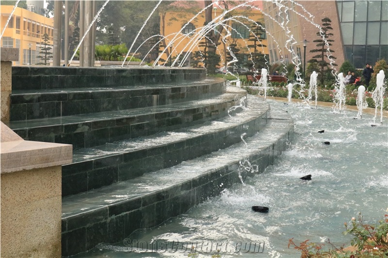 Natural Moss-Green Limestone Tiles Floor