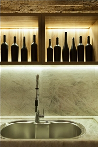 Cristallo White Quartzite Slabs