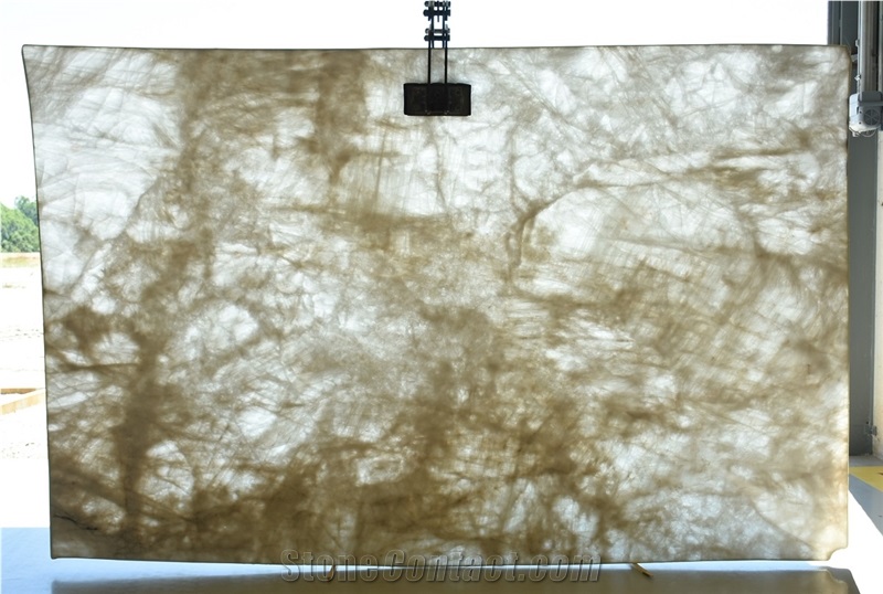 Cristallo White Quartzite Slabs