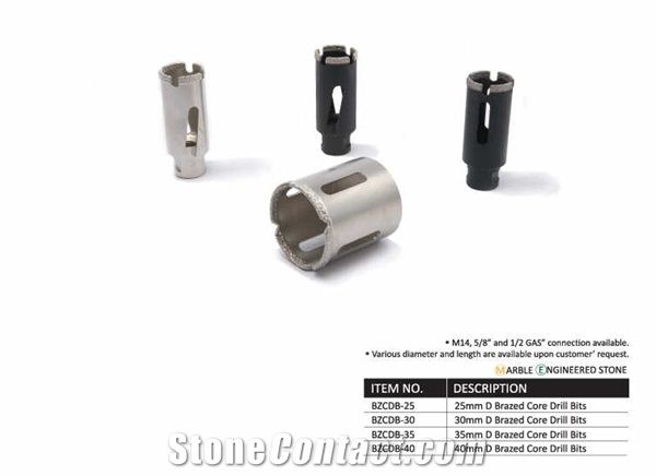 Brazed Core Drill Bits