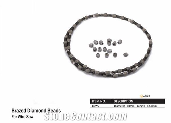 Brazed Diamond Beads for Wire Saw