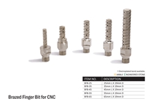 Brazed Finger Bit for Cnc Brazed Finger Bit for Cnc