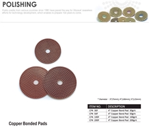 Copper Bonded Polishing Pads