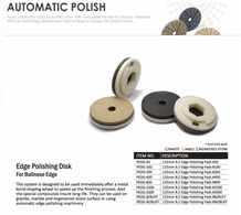Edge Polishing Disk for Bullnose Edge Stone