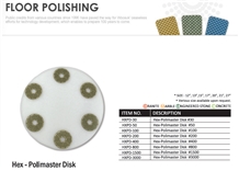 Hex-Polimaster Disk for Floor Polishing
