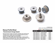 Manual Profile Wheel-Patented Quick Change Adaptor Manual Profile Wheel-Patented Quick Change Adaptor